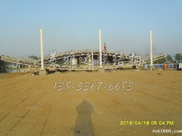 PTFE膜材江苏某中心港区大门膜结构工程