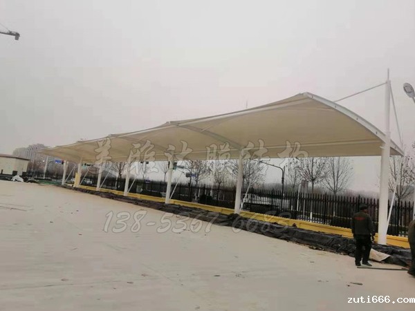 淄博市中心医院充电桩膜结构