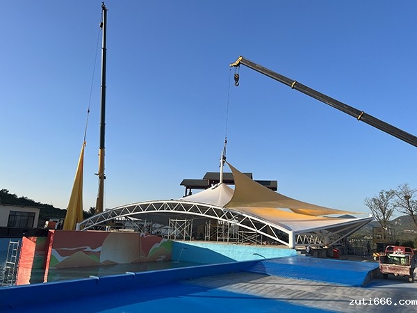 景观系列-泰安桃花源景观张拉膜